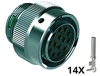 Conector AHDM06-18-14SE