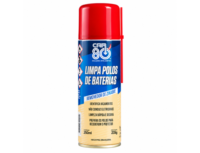 Limpa Polos de Bateria Spray CAR80