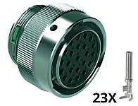 Conector AHDM06-24-23SN