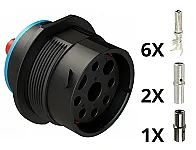 Conector AHDP04-24-09SR-WTA