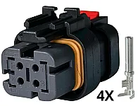 Conector Ampseal Cinza