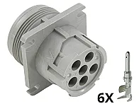 Conector AHD10-6-12P